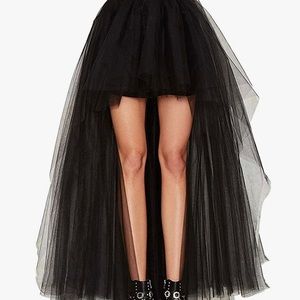 High-low tulle skirt